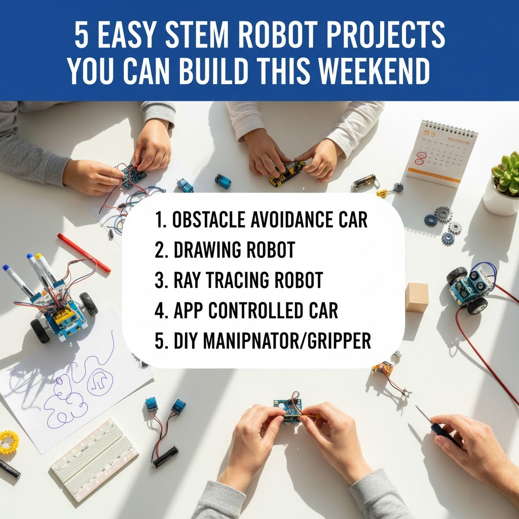 5 Easy STEM Robot Projects You Can Build This Weekend